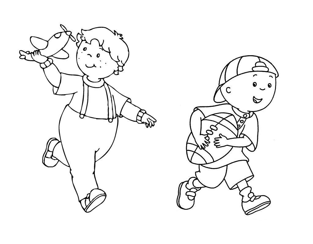 caillou coloring pages character - photo #19