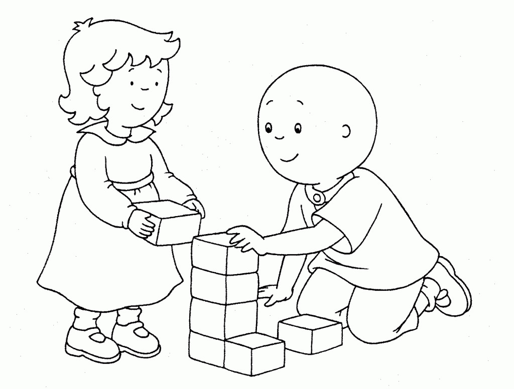 caillou coloring pages gilbert - photo #6