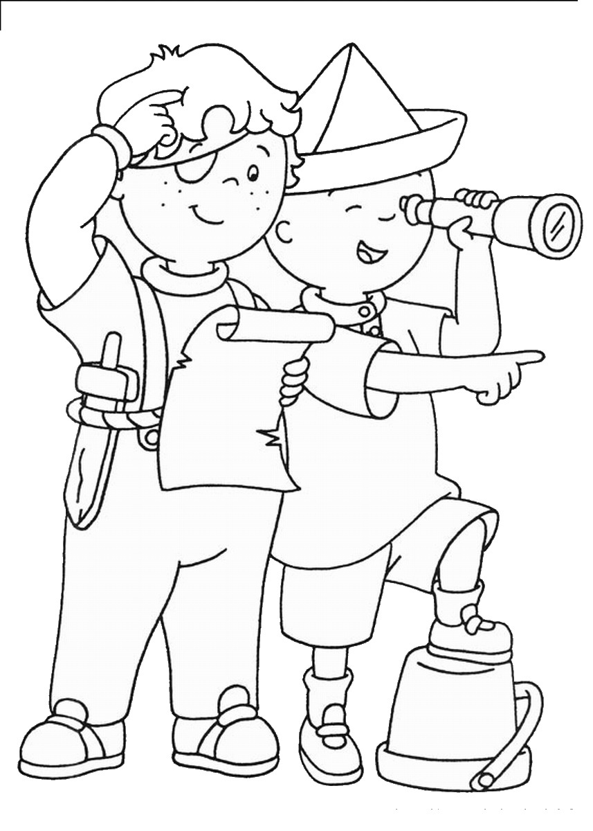 caillou printable coloring pages - photo #20