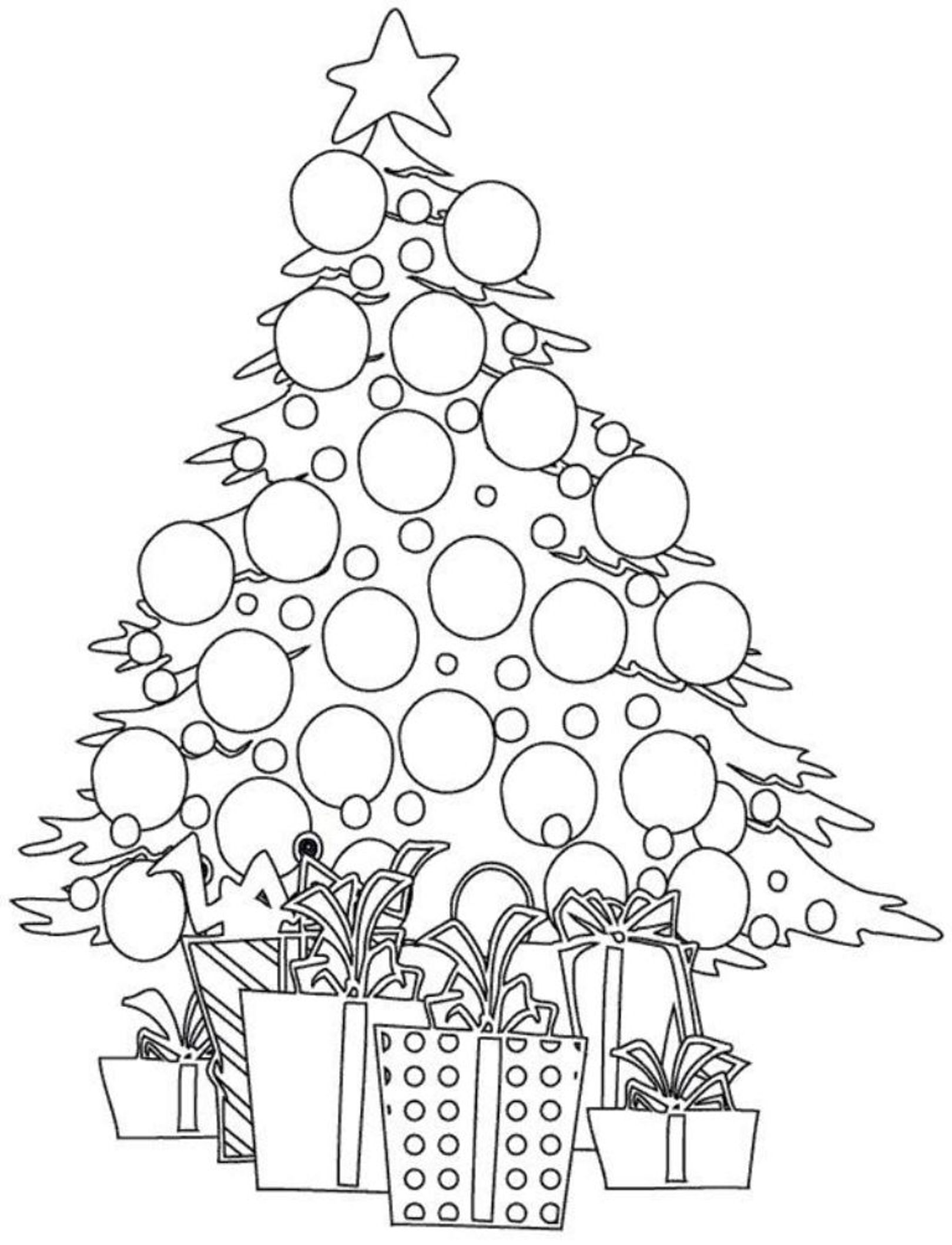 xmas trees coloring pages - photo #22