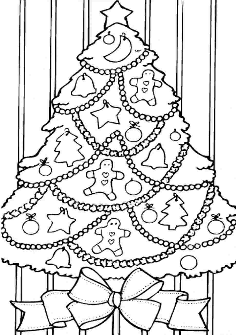 Printable Christmas Tree Coloring Pages  Coloring Me