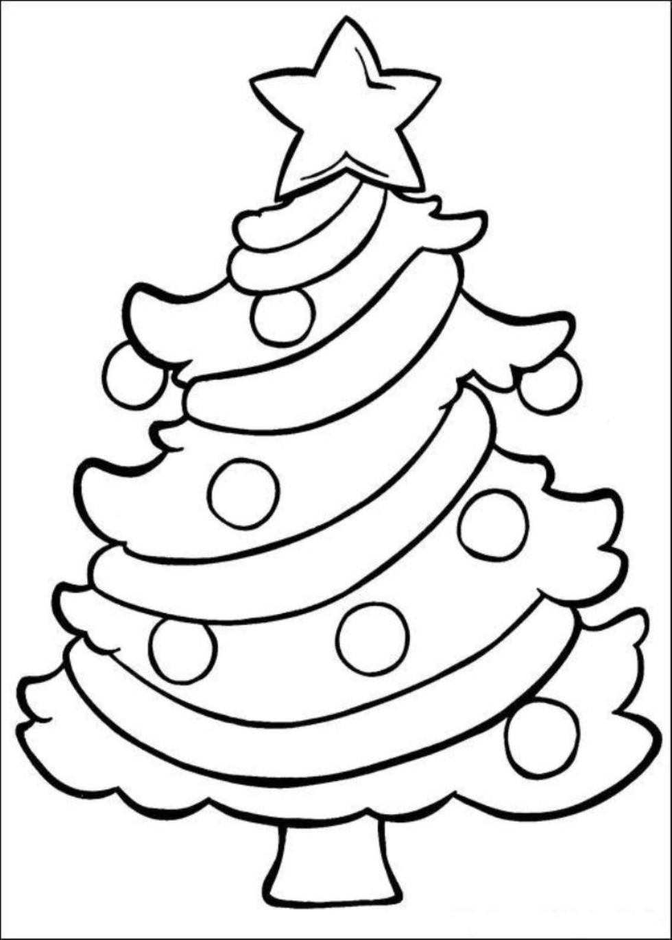 xmas tree coloring pages - photo #28