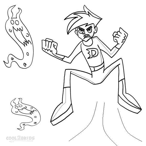 danny phantom printable coloring pages - photo #9
