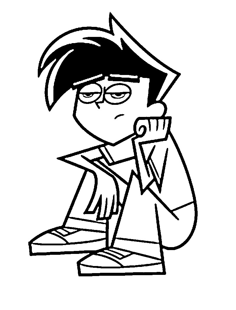 danny phantom coloring pages online - photo #11