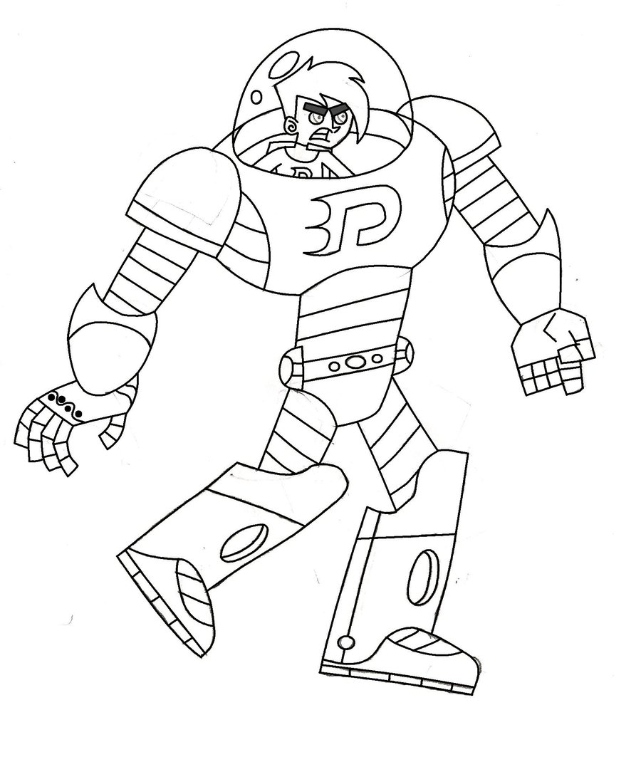 danny phantom coloring pages online - photo #8