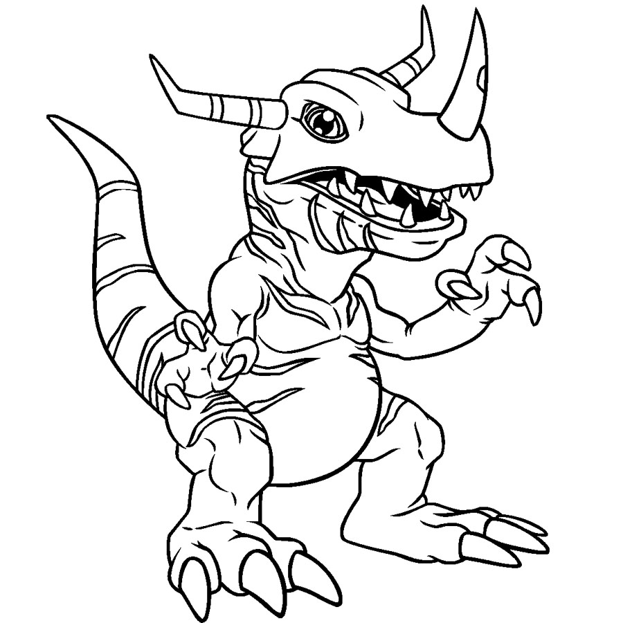 wars metal greymon coloring pages - photo #14