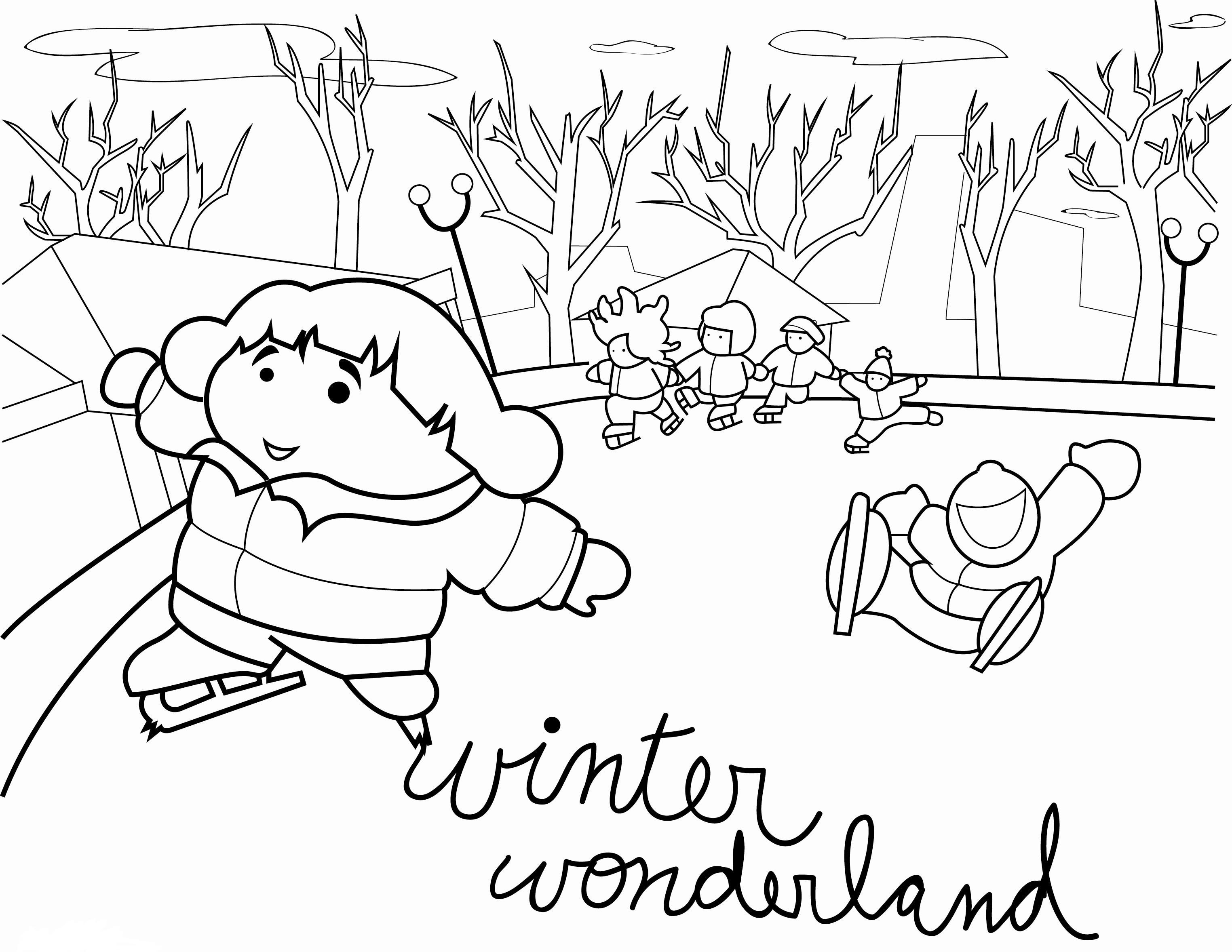 winter theme coloring pages - photo #18