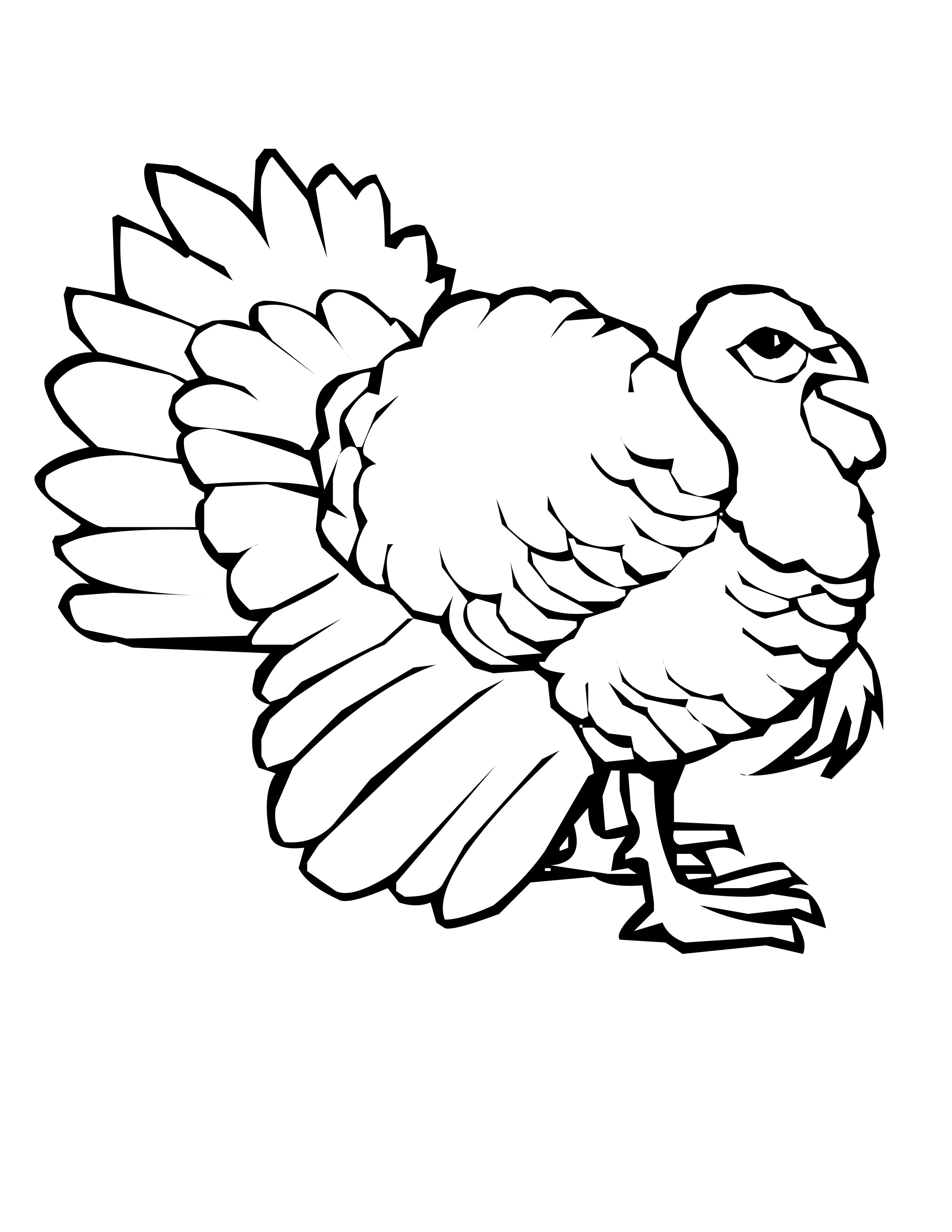a turkey coloring pages - photo #32