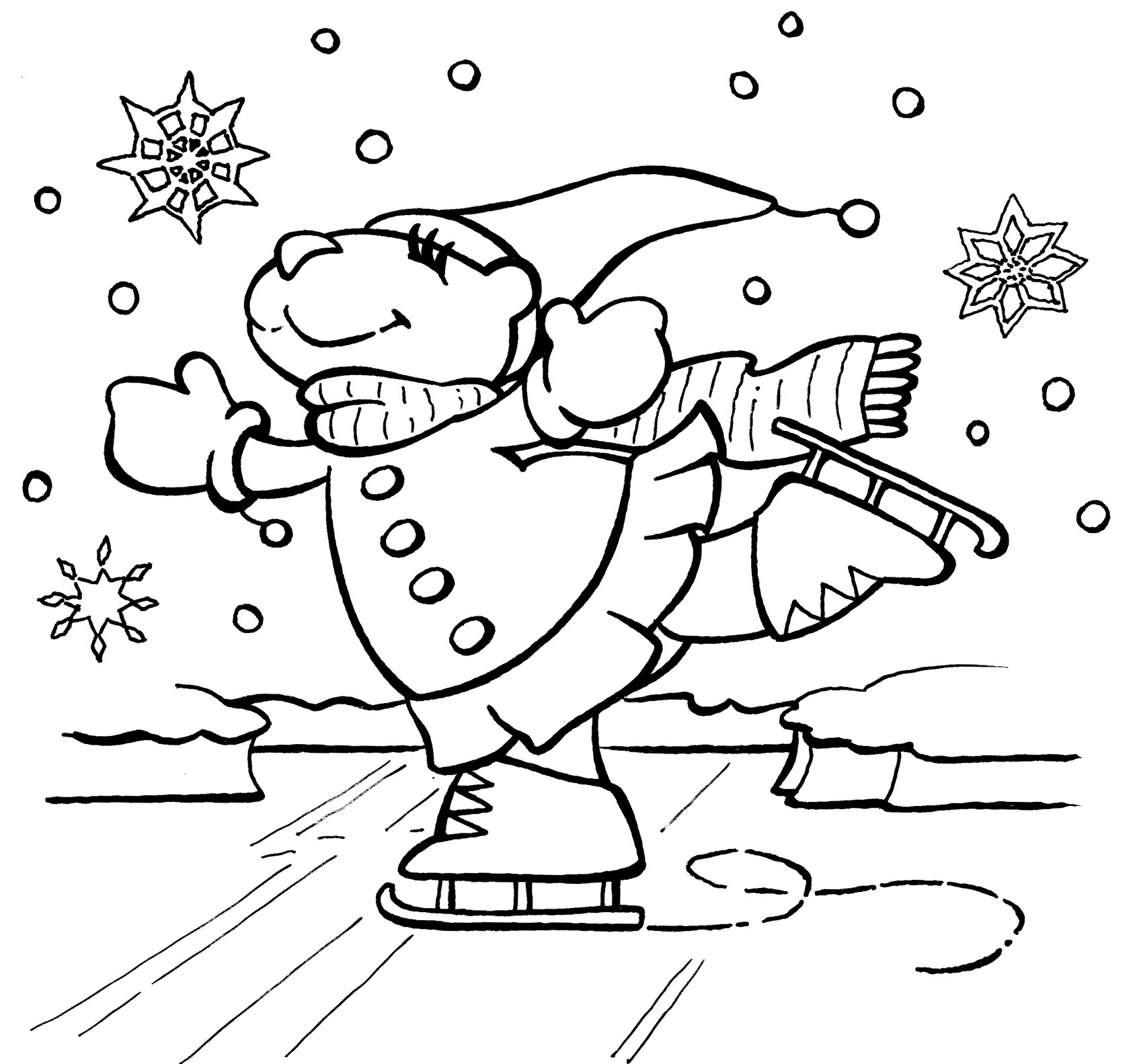 january winter printable coloring pages - photo #7