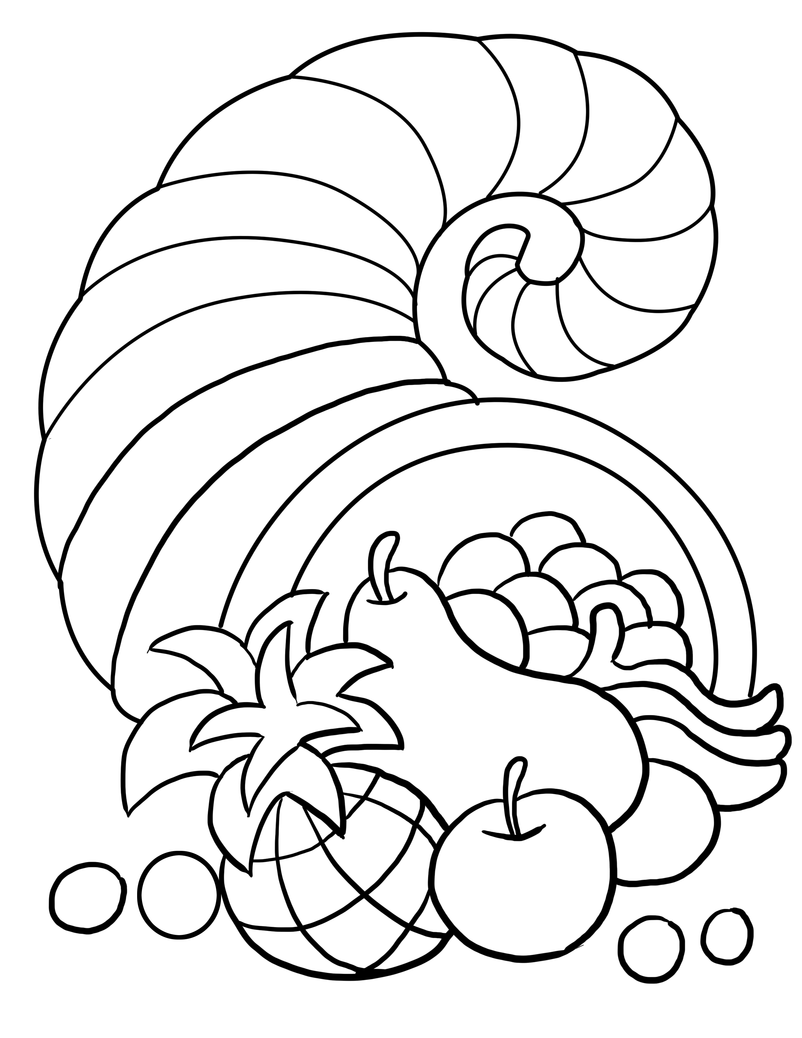 thanks giving coloring pages - photo #22