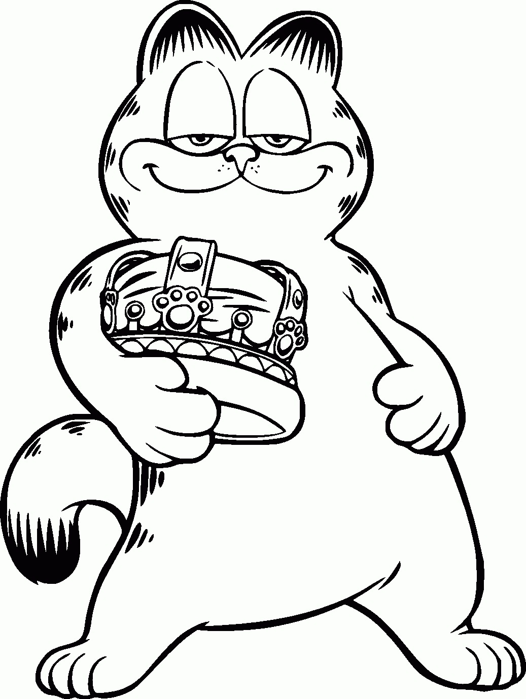 garfield coloring pages holidays - photo #7