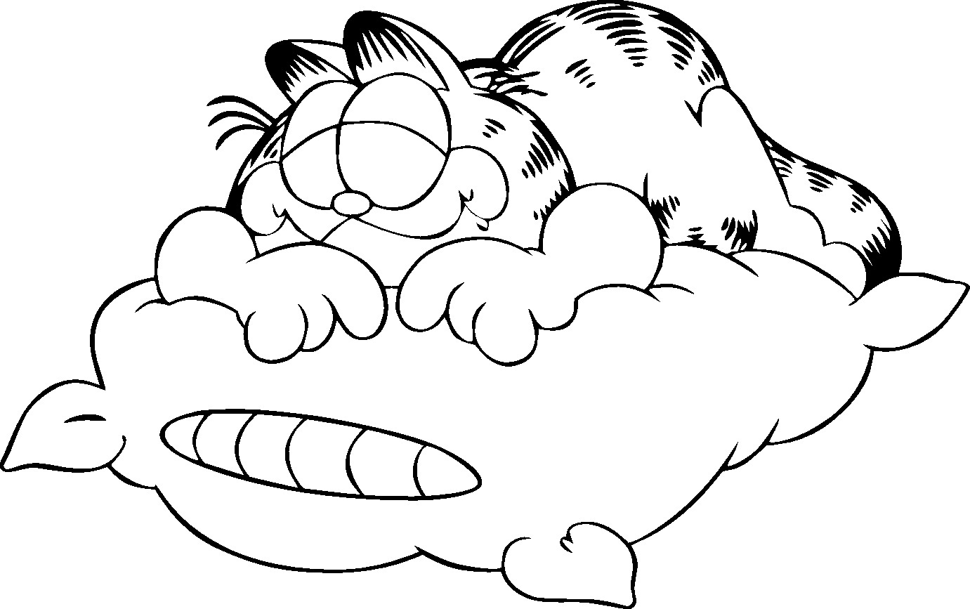 garfield the cat coloring pages - photo #34