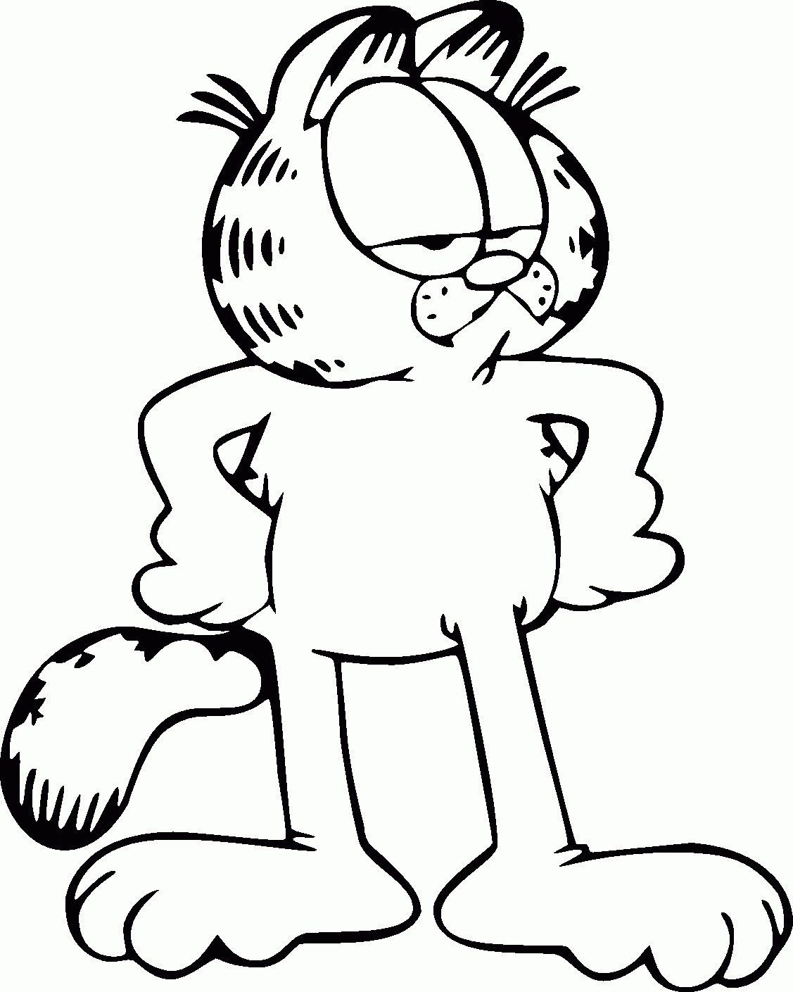 garfield free coloring pages - photo #3