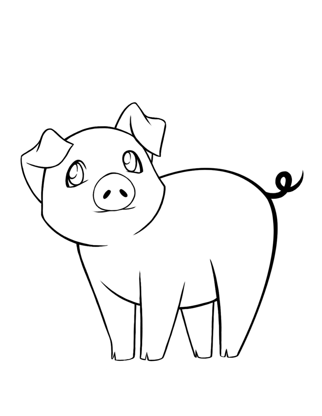 Pig Coloring Page