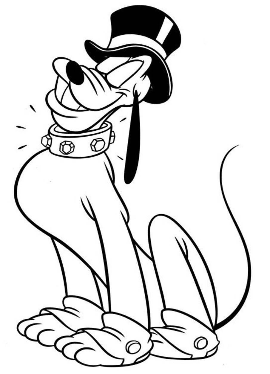 pluto christmas coloring pages - photo #38