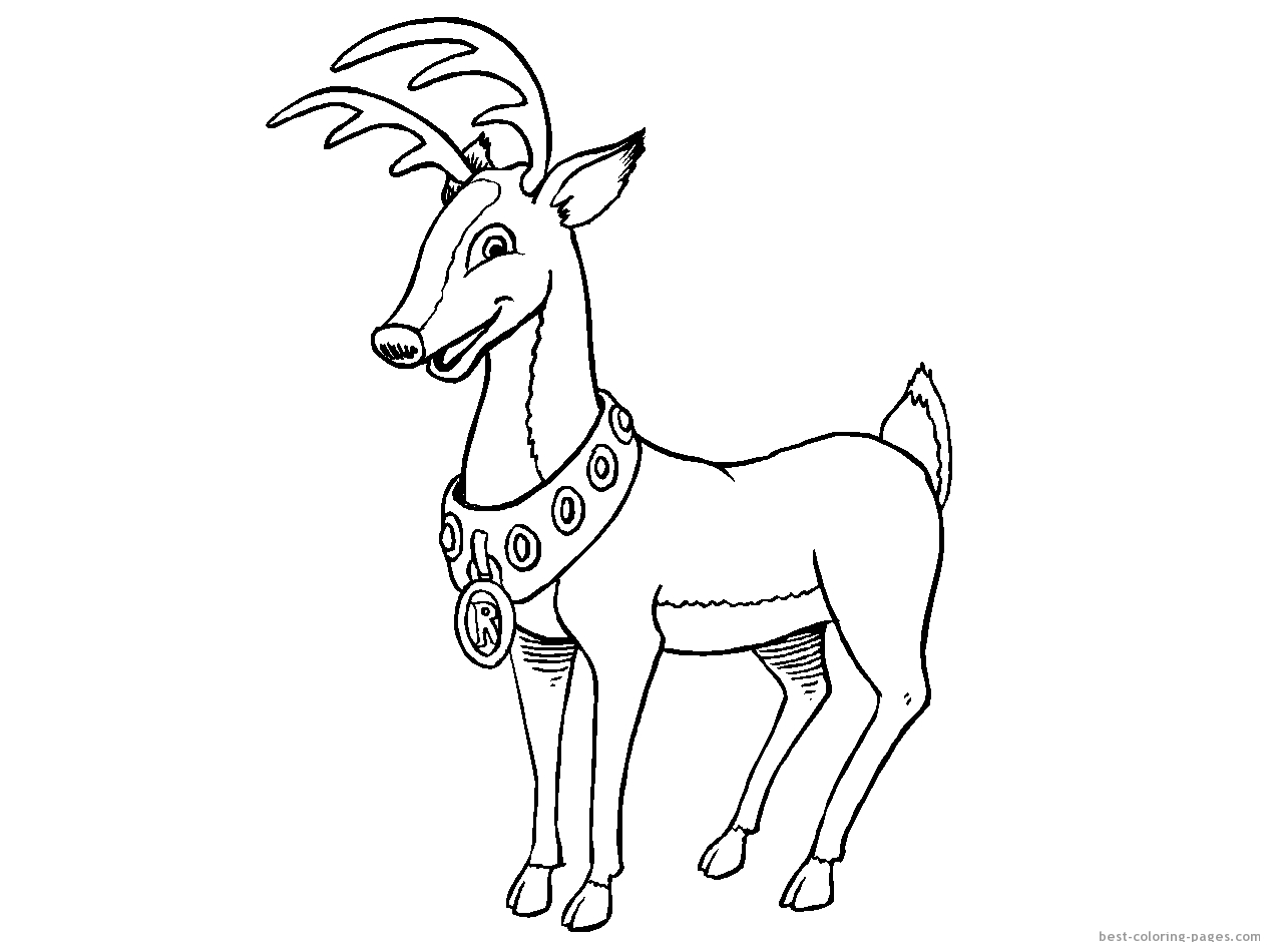 rain deer coloring pages - photo #44