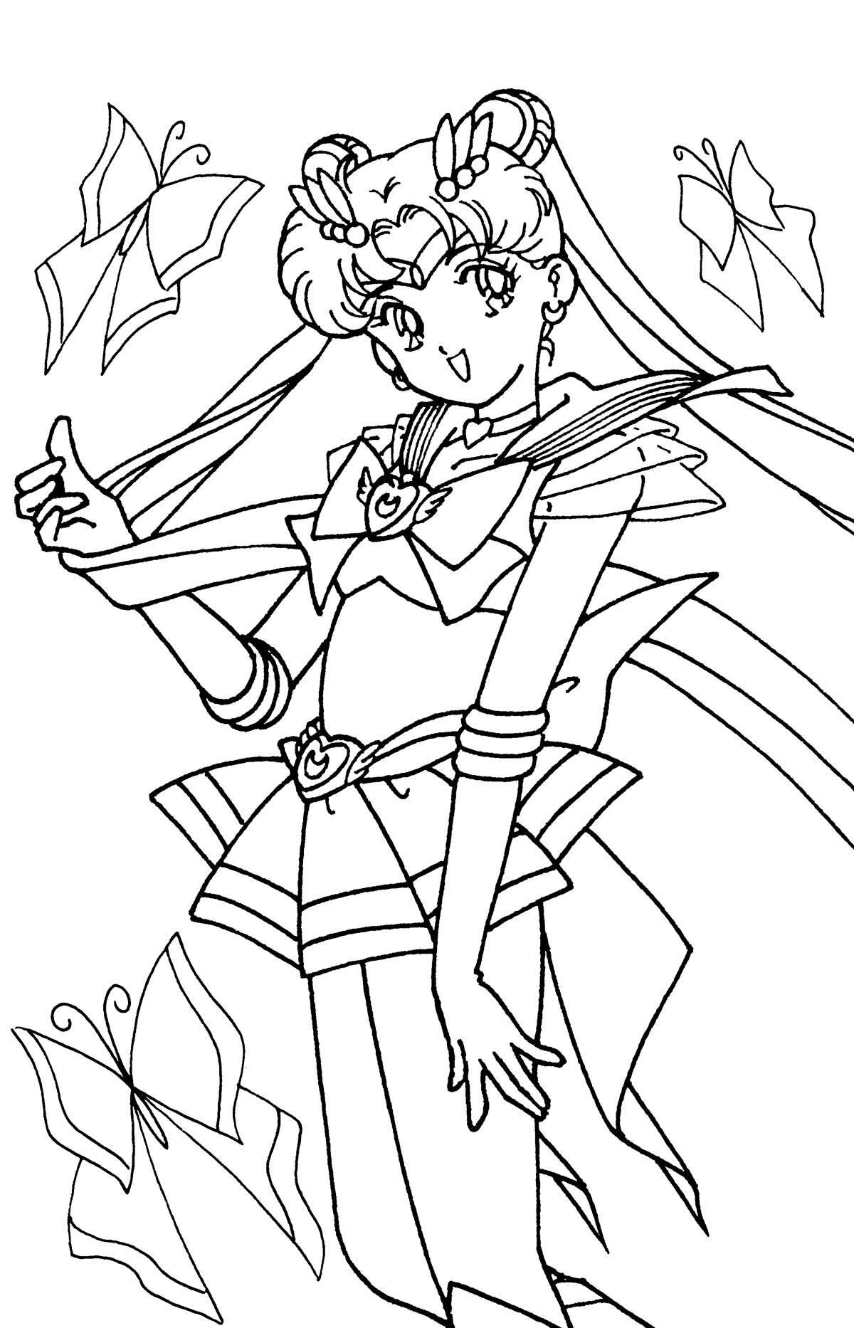 sailor moon coloring pages to print - photo #29