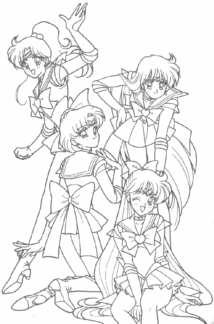 sailor moom coloring pages - photo #27
