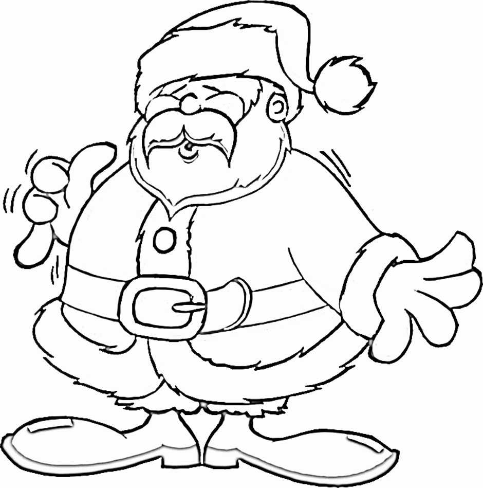santa claus printable coloring pages - photo #25