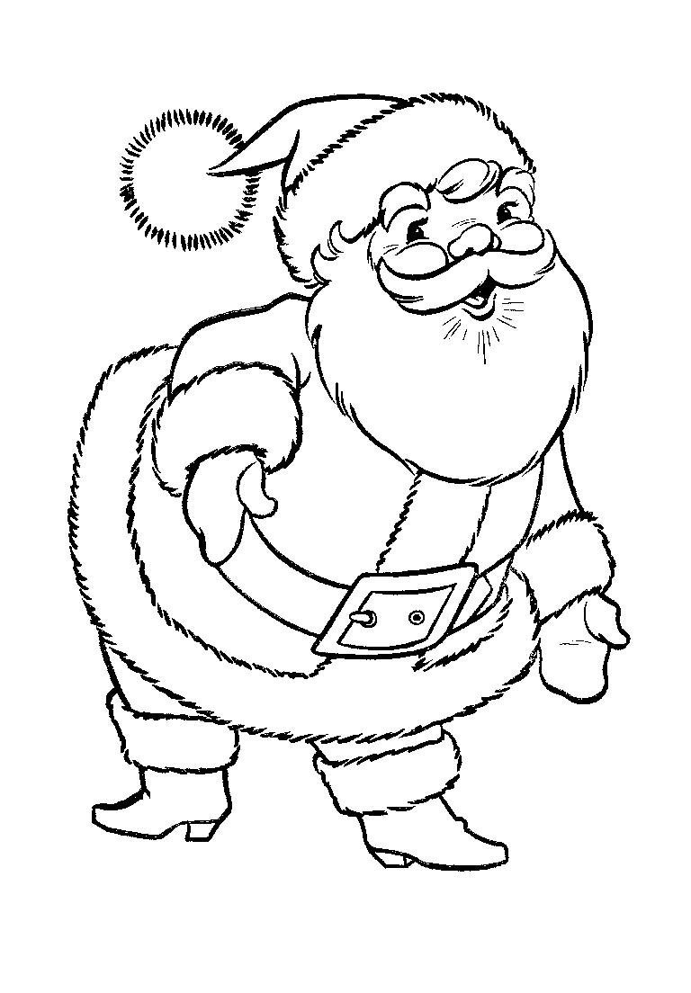 santa claus printable coloring pages - photo #12