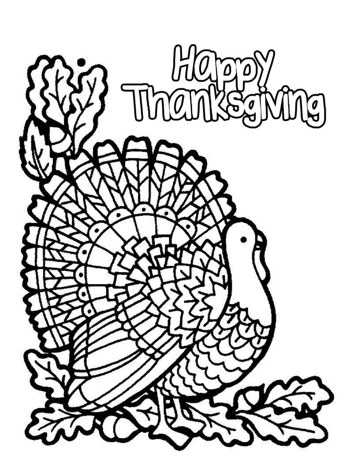 Printable Thanksgiving Coloring Pages | ColoringMe.com