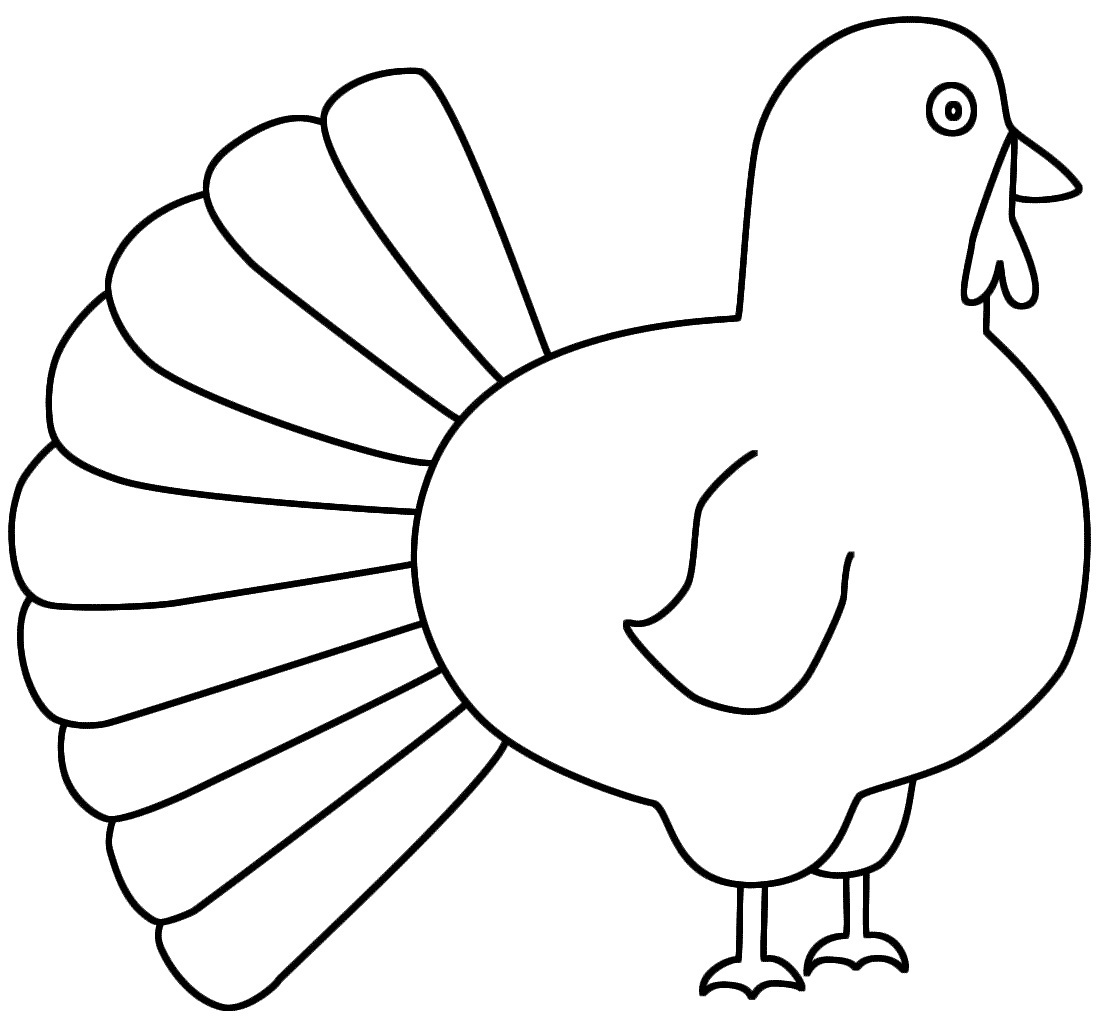 cartoon turkey coloring pages - photo #25