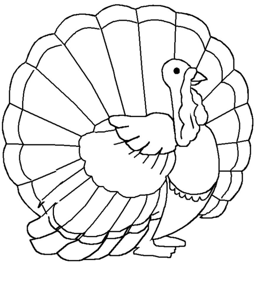 images of turkey coloring pages - photo #7