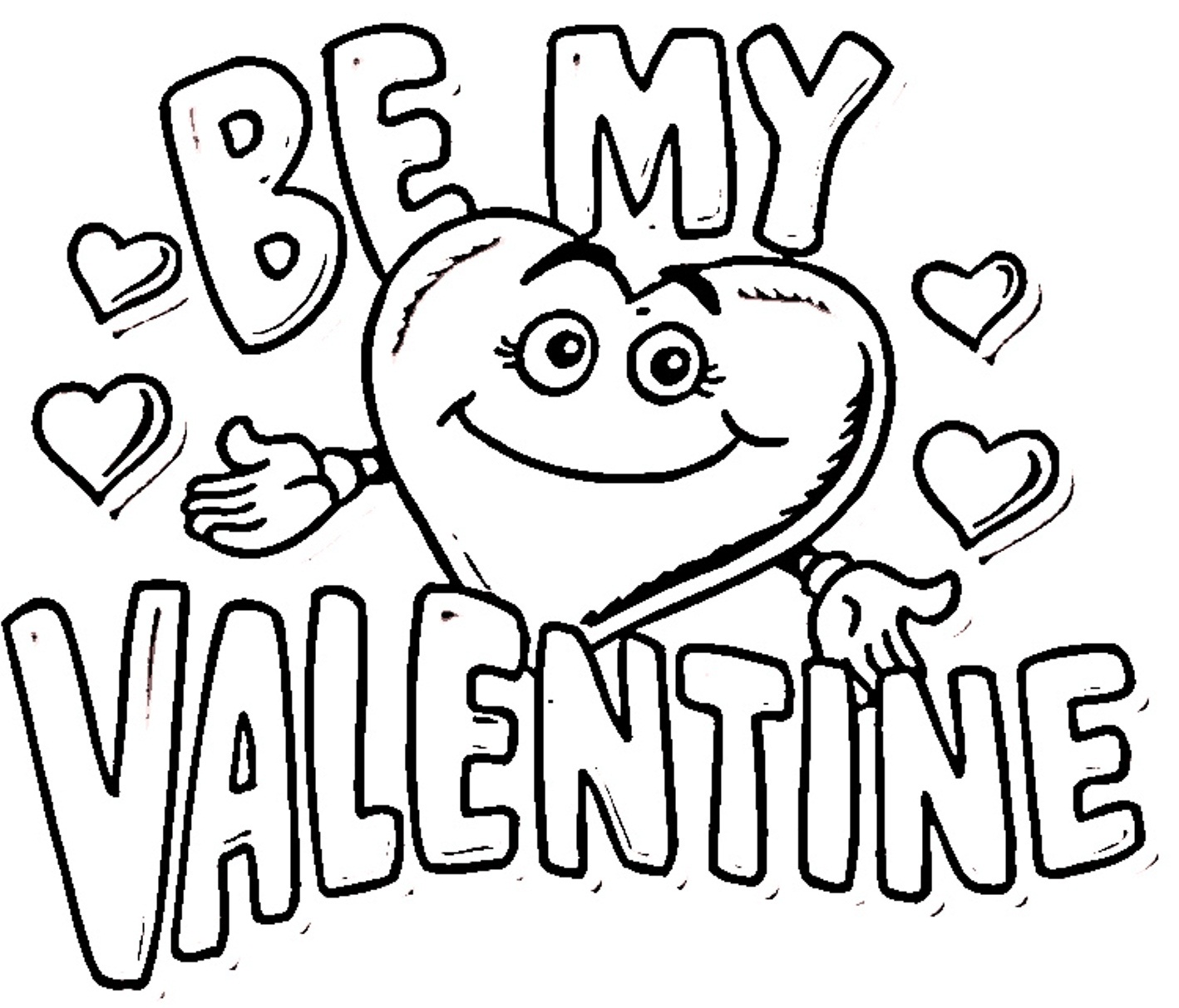 Printable Valentine Coloring Pages ColoringMe