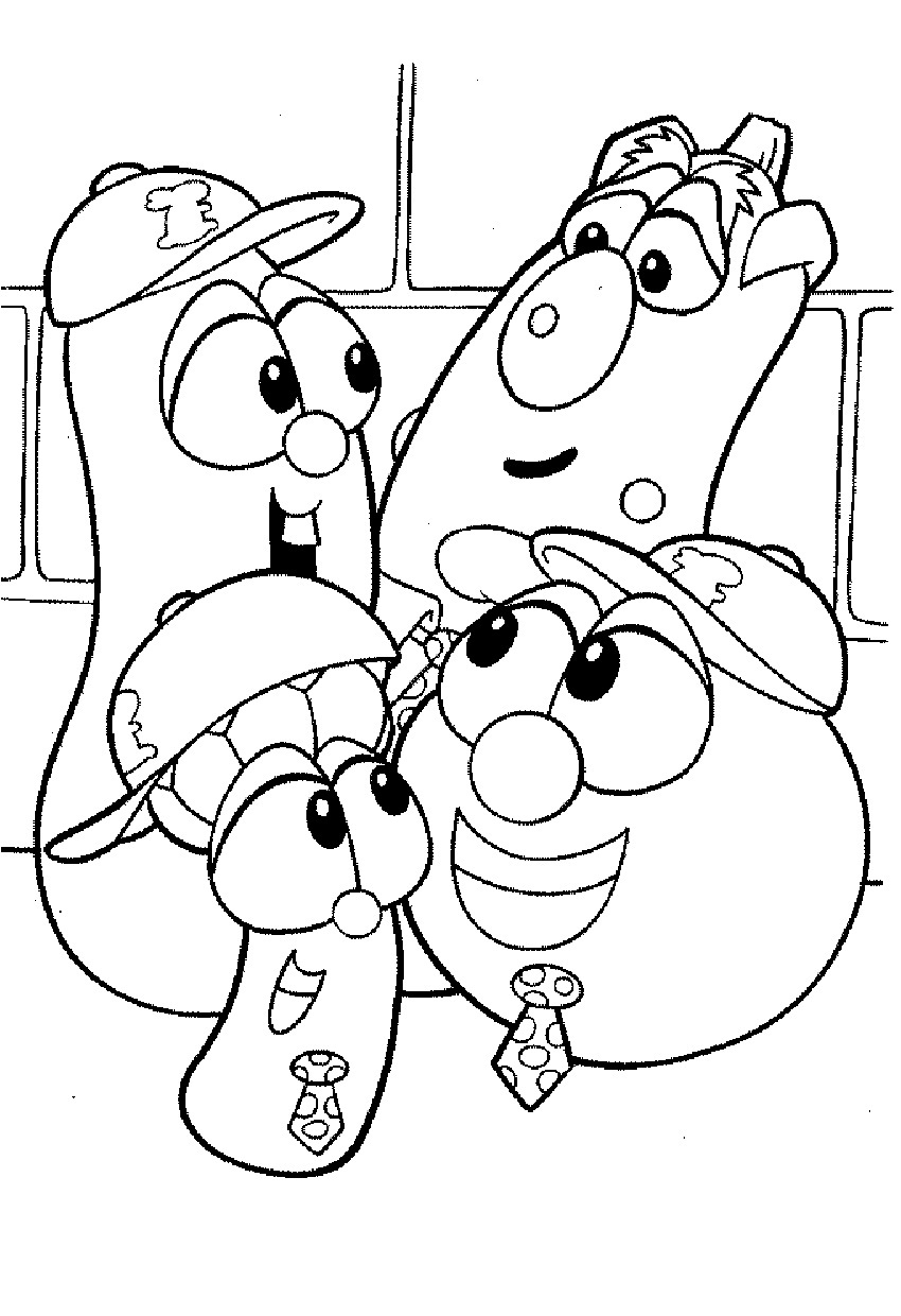 veggie tails coloring pages - photo #5