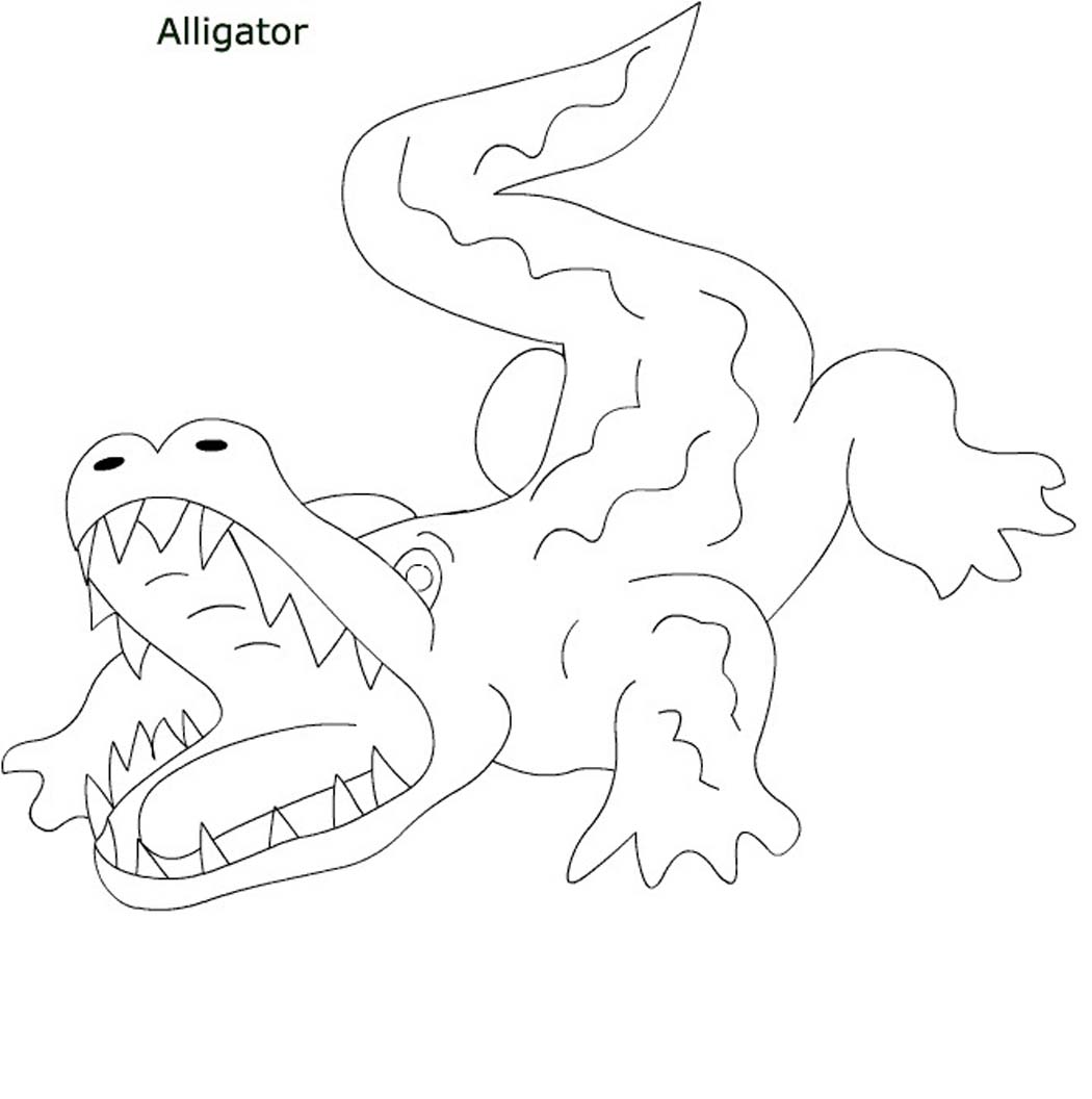 valentine coloring pages alligators - photo #14