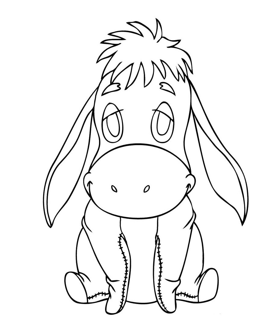 baby eeyore coloring pages - photo #7