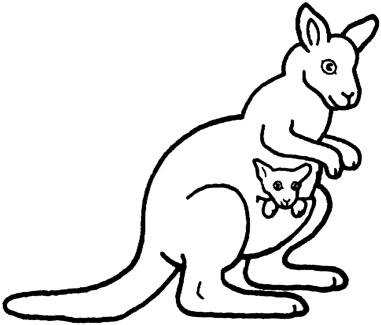 kangaroo coloring pages preschool halloween - photo #16