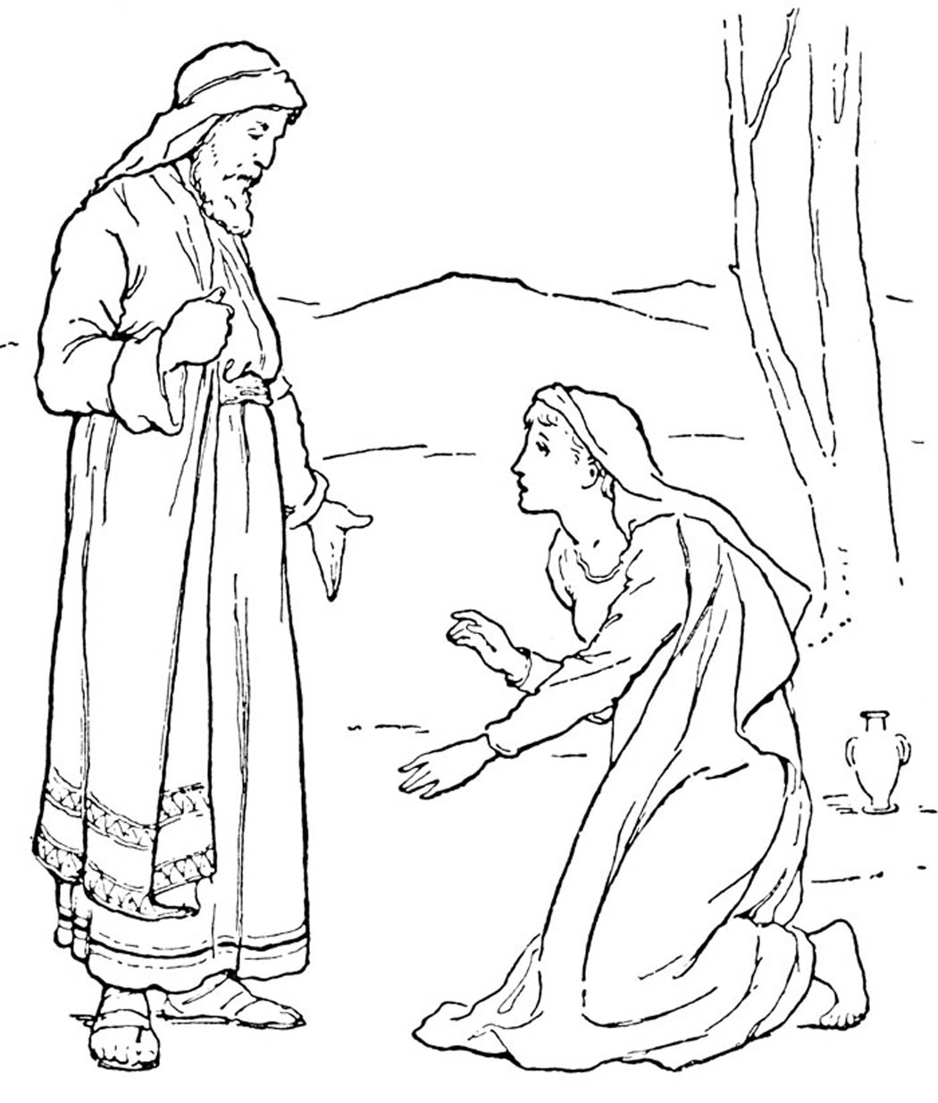 Free bible kids coloring pages