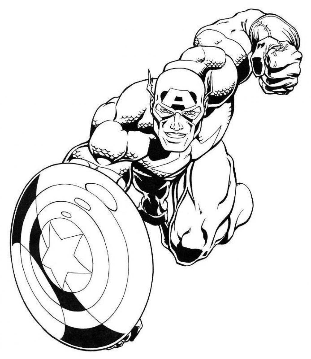 falcon avengers coloring pages - photo #36