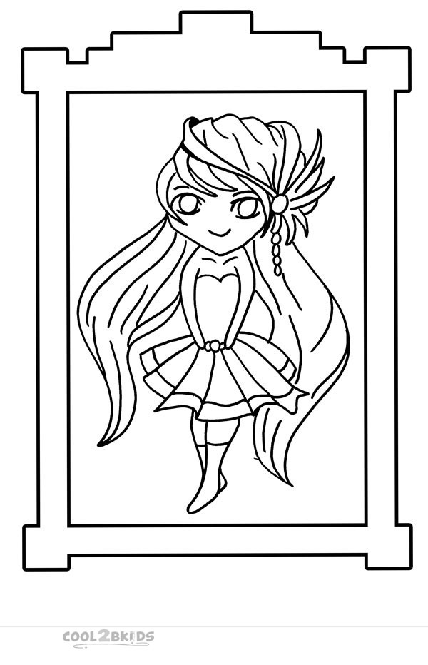 Chibi Anime Characters Coloring Pages