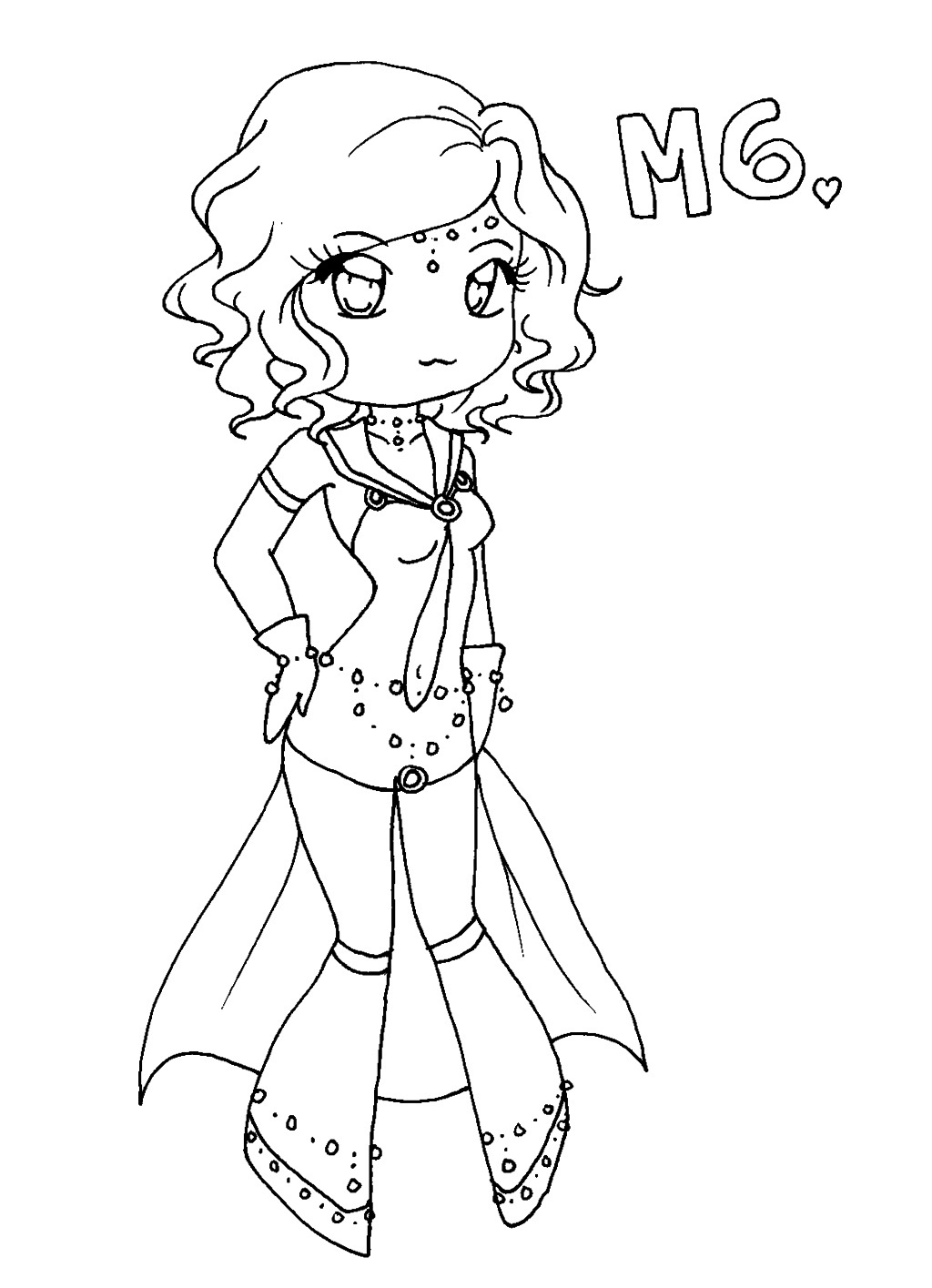 Chibi Anime Characters Coloring Pages
