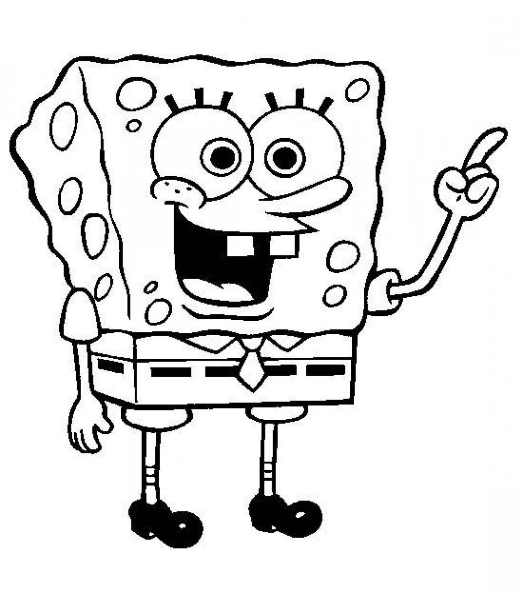 a coloring pages of spongebob - photo #2
