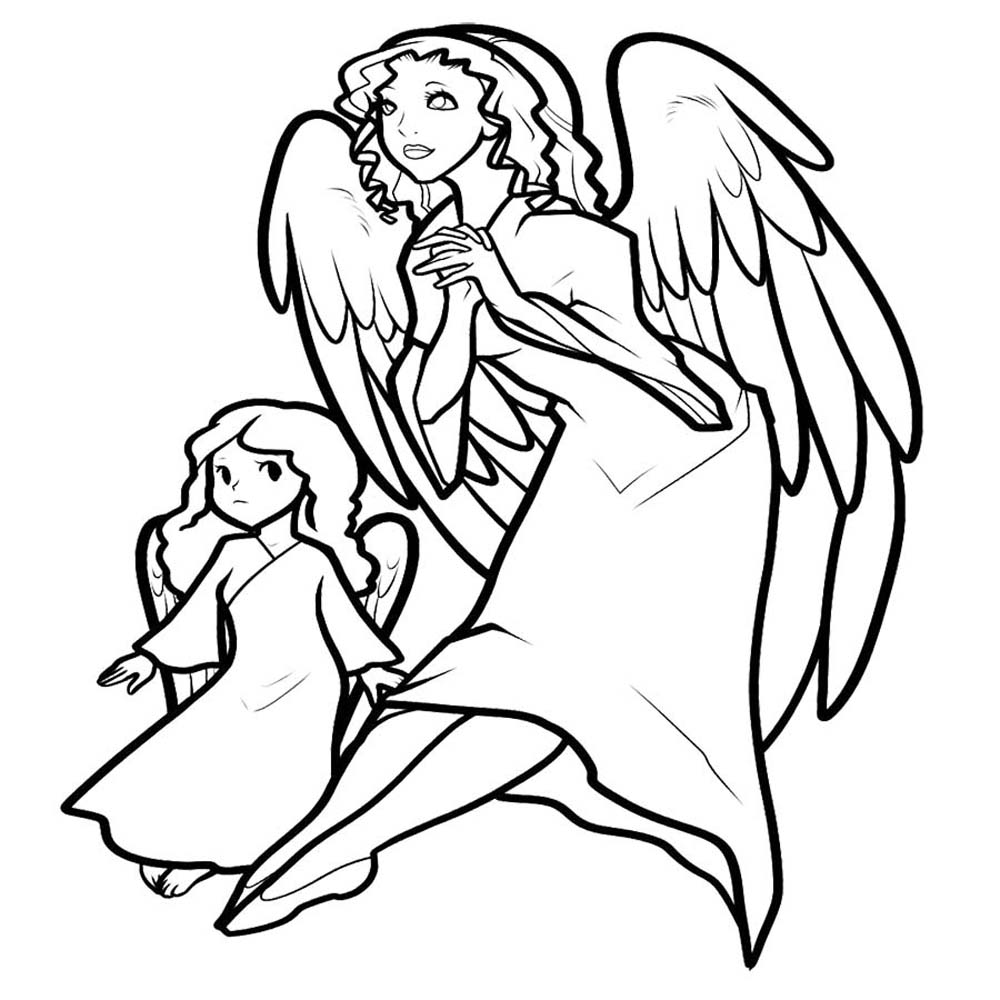 me angel Colouring Pages