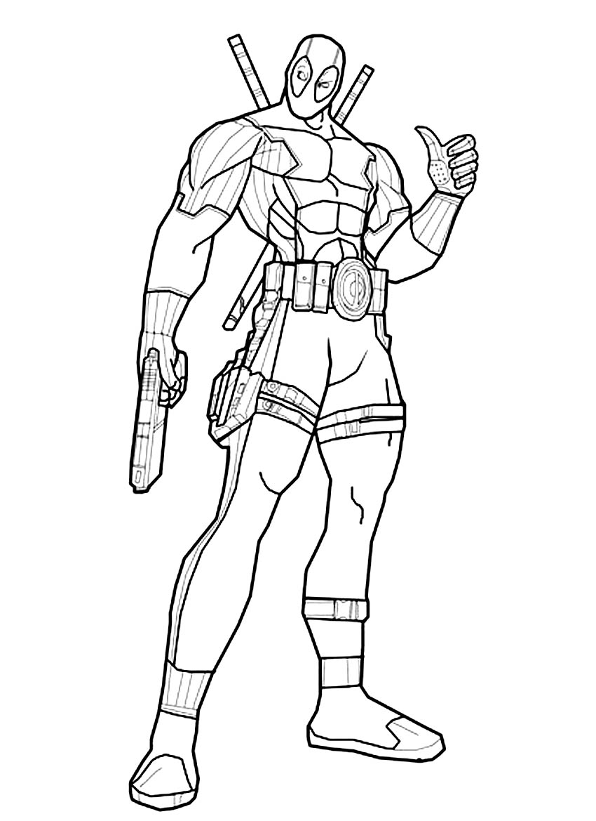 lady deadpool coloring pages - photo #20
