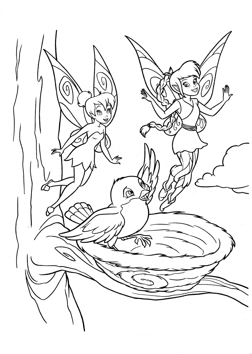walt disney fairies coloring pages - photo #18