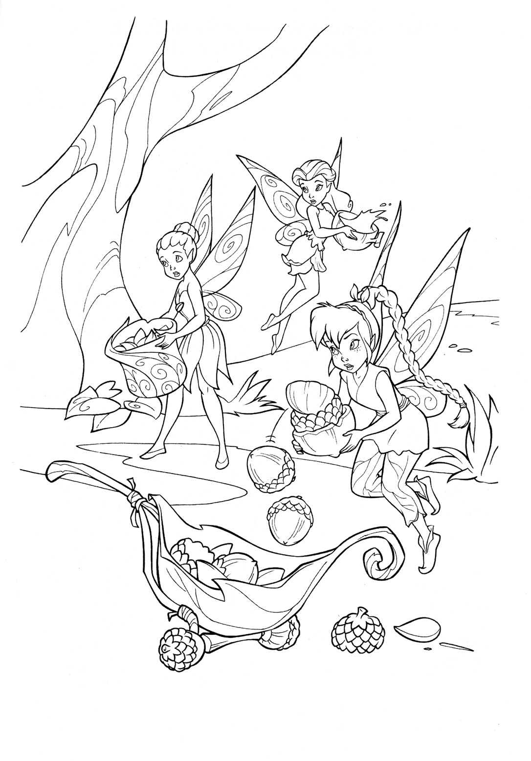 walt disney fairies coloring pages - photo #49