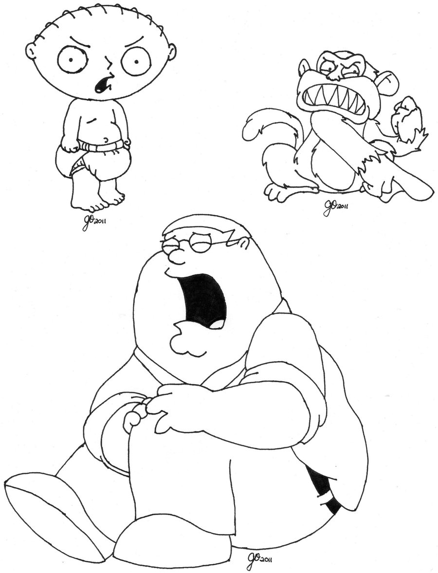family guy free coloring pages - photo #30