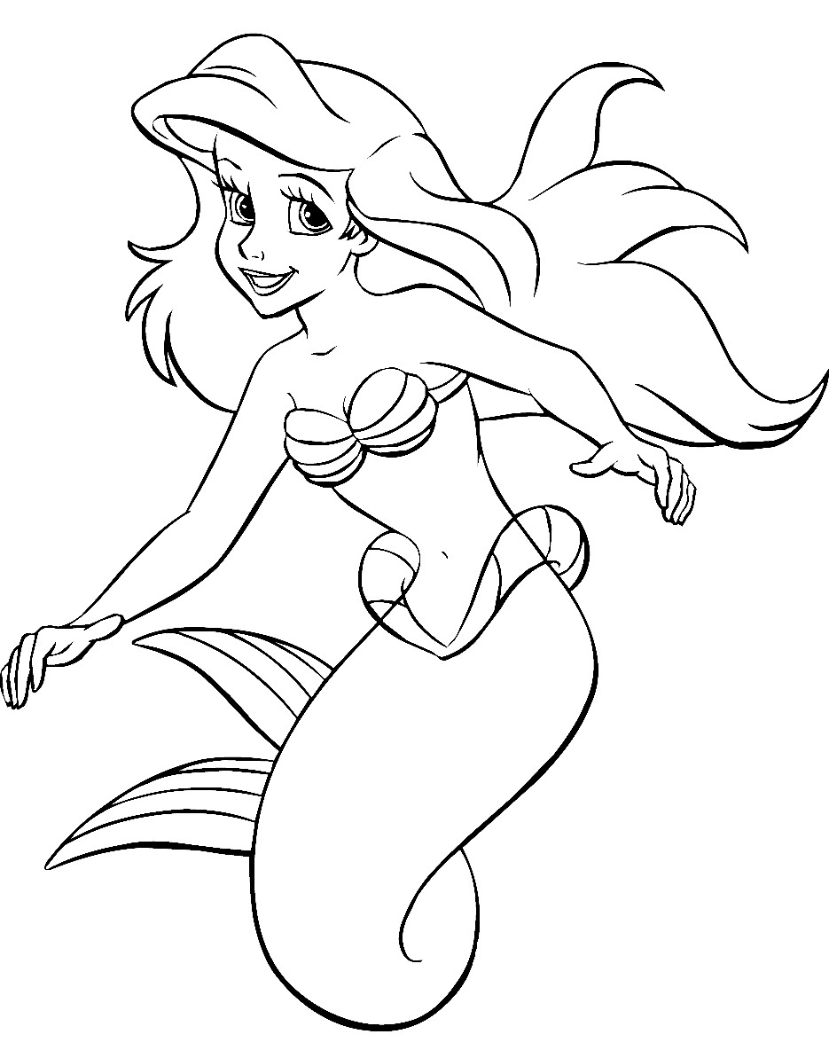 Printable Mermaid Coloring Pages | ColoringMe.com