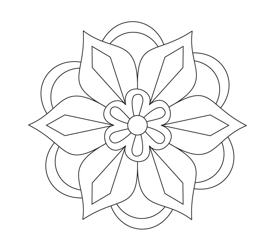 rangoli coloring pages - photo #15