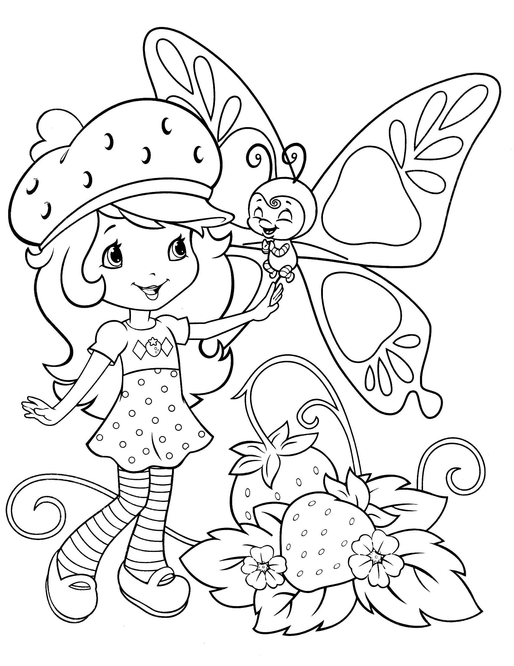 Printable Strawberry Shortcake Coloring Pages ColoringMe