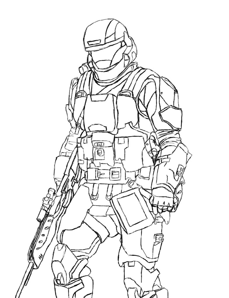coloring pages halo 3 - photo #16