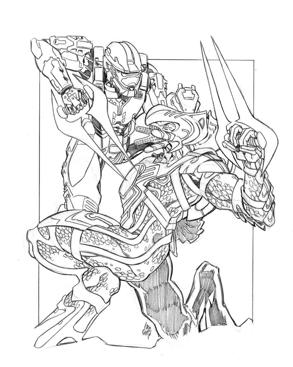 coloring pages halo 3 - photo #49