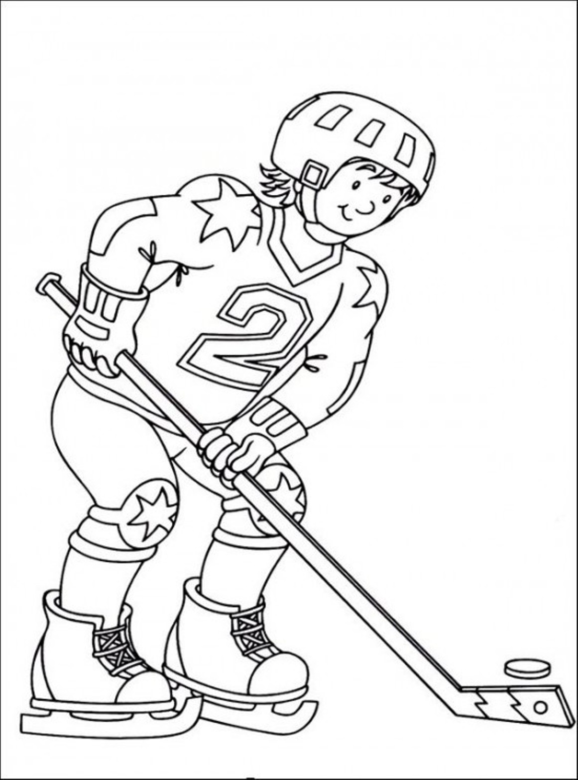 Printable Hockey Coloring Pages