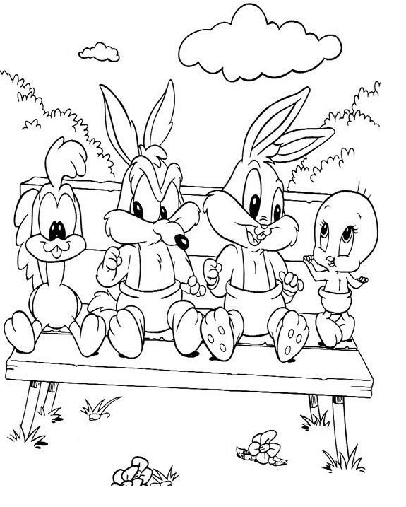 l looney toons coloring pages - photo #49