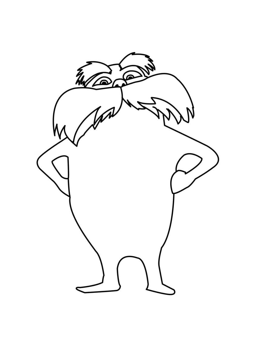 Lorax Coloring Page Sketch Coloring Page lorax-coloring-page-coloring-home